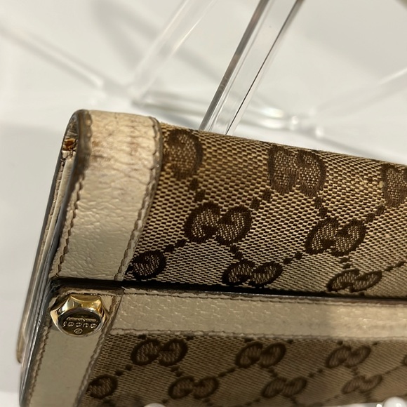 Gucci Monogram Leather Long Snap Wallet - Picture 12 of 14